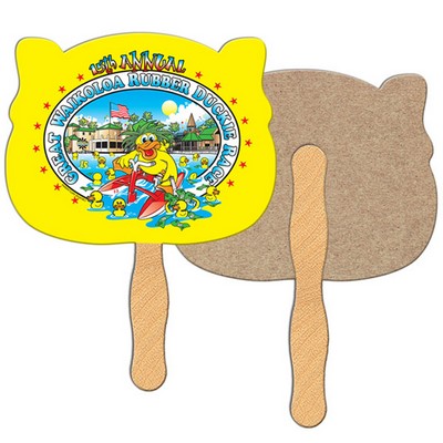 Animal Head Recycled Hand Fan